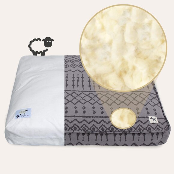Molly Mutt Wool-filled Crate Pad Insert for 36 inch crate (or dog bed) - Picture 6 of 10